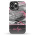Alcohol Ink Patterns Custom Name iPhone Case